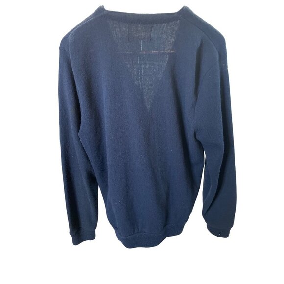 Kings Road Shop Blue Long Sleeve Buttoned V-Neck Cardigan SZ Large - Picture 2 of 6